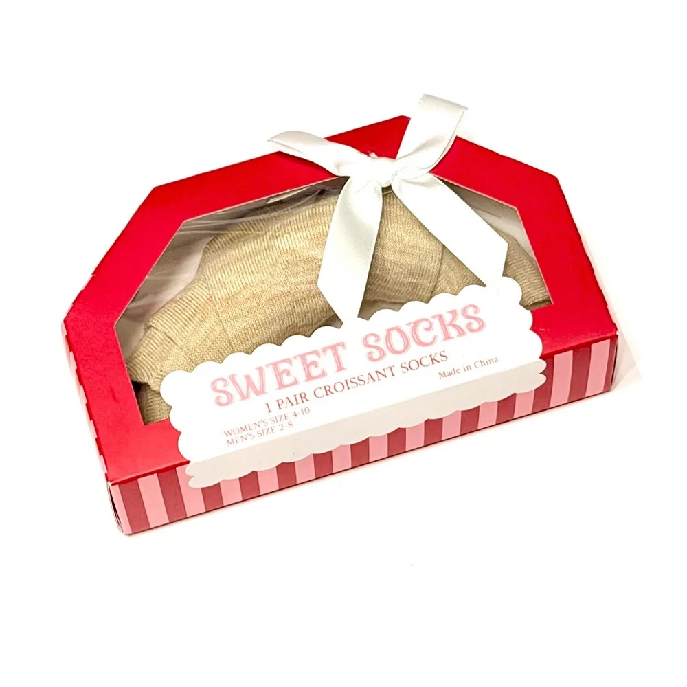 🥐 NEW Croissant Sweet Socks